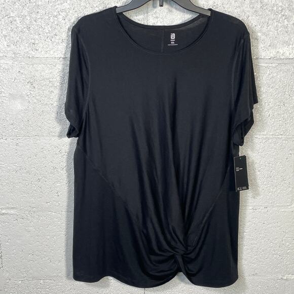 ID Ideology Women's Side-Knot T-Shirt,  Black XXL - Picture 1 of 5